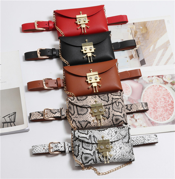 Ζώνη με τσάντα με μεταλλική διακόσμηση σε διάφορα χρώματα