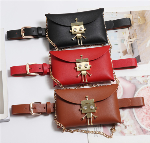 Ζώνη με τσάντα με μεταλλική διακόσμηση σε διάφορα χρώματα