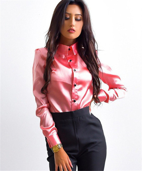 Cămașă elegantă de damă în trei culori