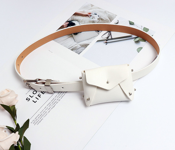 Актуален дамски колан с портфейл в няколко цвята