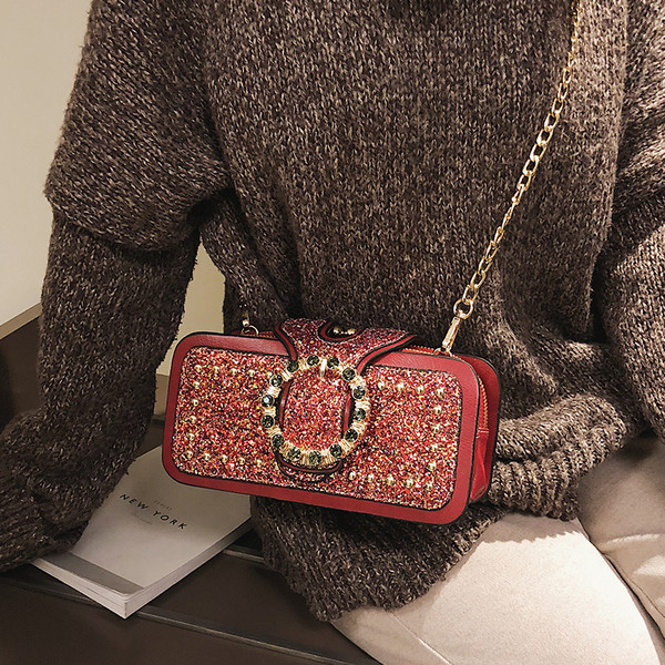 ÚJ női pénztárca típusú táska kövekkel, két színben