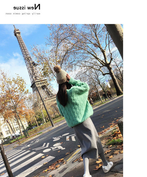 Aktuális női kötött pulóver több színben