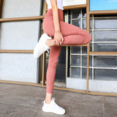 Elasztikus női sport leggings magas derékkal több színben
