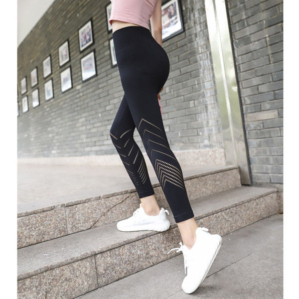 Jambiere sport de damă elastice cu talie înaltă în mai multe culori