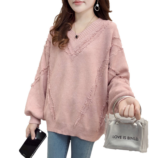 Μοντέρνα  γυναικεία μπλούζα με διακόσμηση σχήματος V σε τέσσερα χρώματα