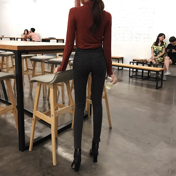 Alkalmi női farmer két színben, magas derékkal