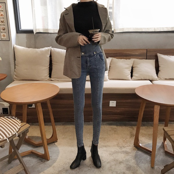 Alkalmi női farmer két színben, magas derékkal