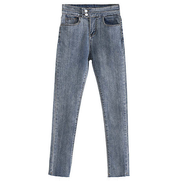 Alkalmi női farmer magas derékkal Karcsú modell két színben