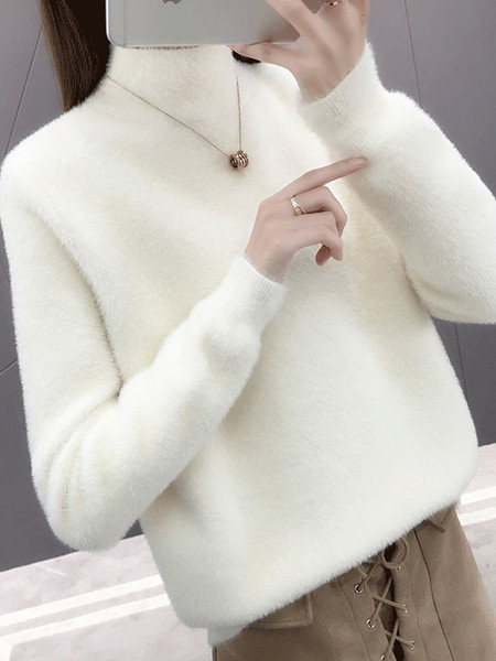 Meleg téli női pulóver hét színben