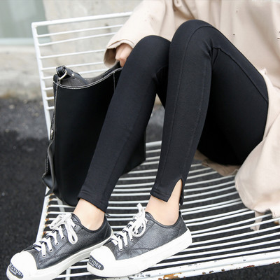 Női pamut leggings elasztikus derékkal, három színben