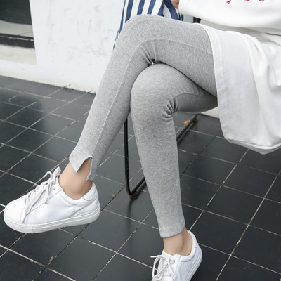 Női pamut leggings elasztikus derékkal, három színben