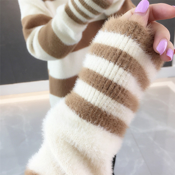 ÚJ Stílusos női puha pulóver három színben