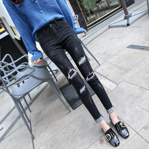 Női farmer sötét színű Karcsú modell