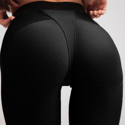Női sport leggings arany és fekete színben