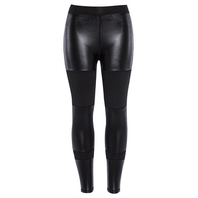 Női leggings sportoláshoz és fitneszhez fekete és bordó színben