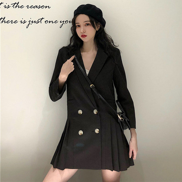 Stílusos női kabát szabású modell szürke és fekete színben