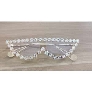 Modern női szemüveg kövekkel és fényes szemüveg hat színben