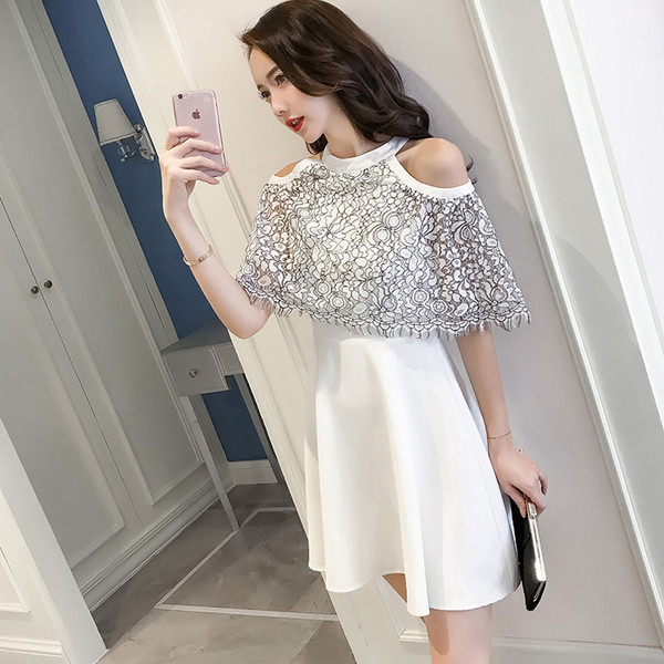 Stílusos női ruha szabású modell csipke elemmel