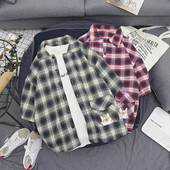 Férfi kockás ing rövid ujjal, két színben