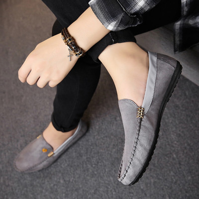 Stílusos férfi eko velúr mokaszin három színben