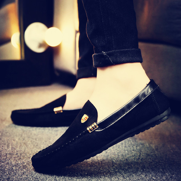 Stílusos férfi eko velúr mokaszin három színben