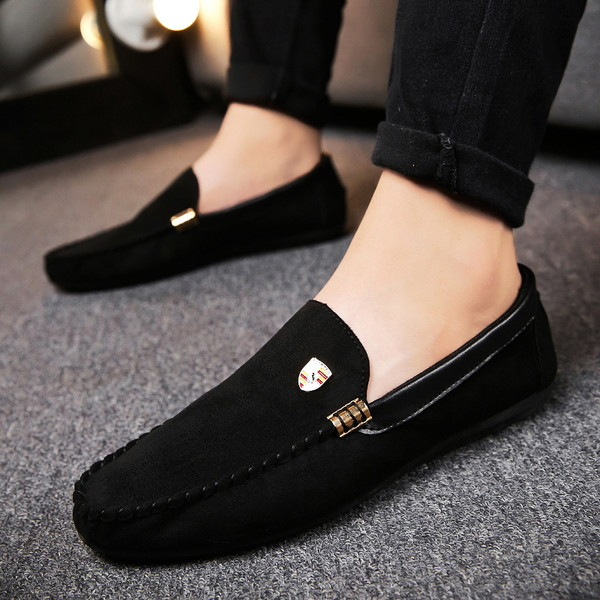 Stílusos férfi eko velúr mokaszin három színben