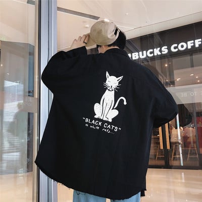 Μακρύ μοντέλο ανδρικό πουκάμισο σε τρία χρώματα