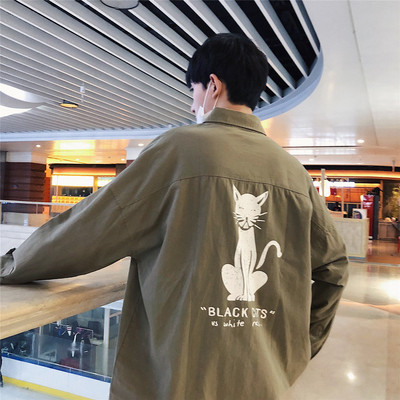 Μακρύ μοντέλο ανδρικό πουκάμισο σε τρία χρώματα