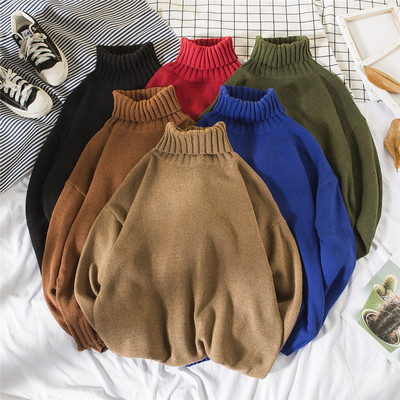 Ανδρικό πουλόβερ με κολάρο σε διάφορα χρώματα