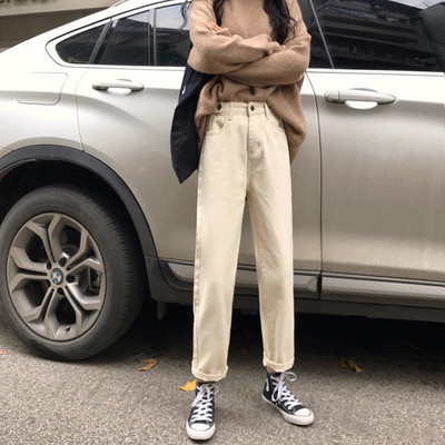 Τζιν γυναικεία σε τέσσερα χρώματα - ευρύ μοτίβο