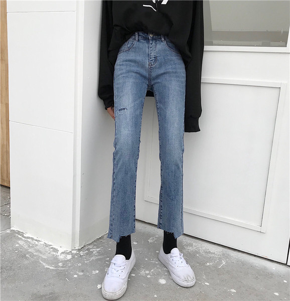 Alkalmi női farmer kék színben