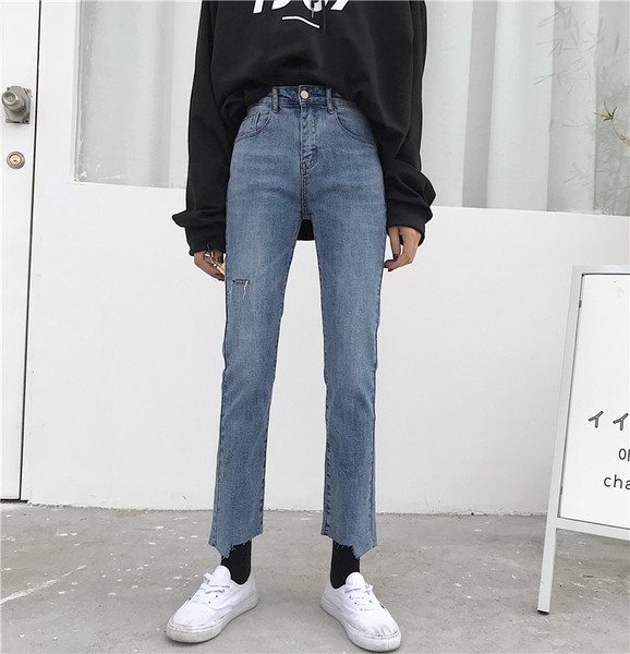 Alkalmi női farmer kék színben