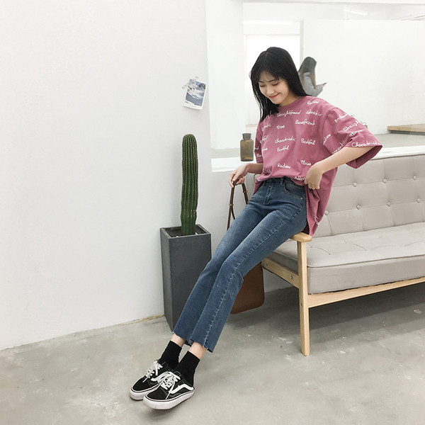 Γυναικεία τζιν καθημερινά σε μπλε χρώμα