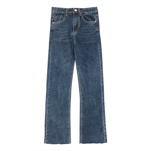 Γυναικεία μοντέρνα τζιν σε σκούρο μπλε χρώμα