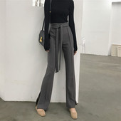 Stílusos női nadrág két színben, magas derékkal