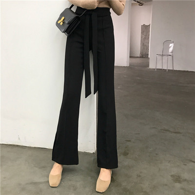 Stílusos női nadrág két színben, magas derékkal