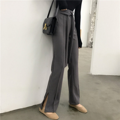 Stílusos női nadrág két színben, magas derékkal