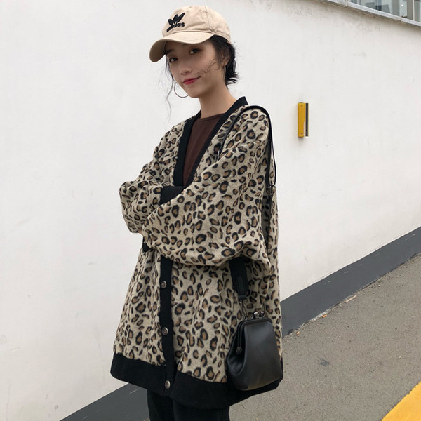 Stílusos női mellény leopárdmintás - széles modell