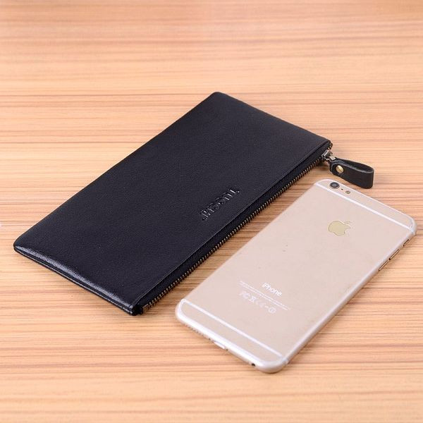 Мъжки портфейл с цип в два цвята