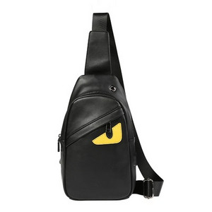 Casual ανδρική τσάντα σε μαύρο και καμουφλάζ χρώμα