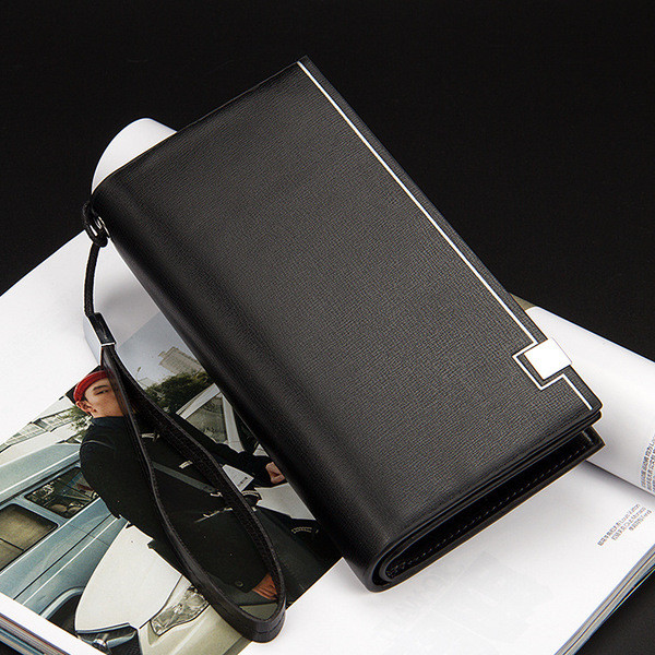 Portofel elegant pentru bărbați în negru