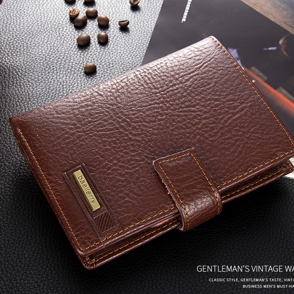 Stílusos férfi pénztárca két színben, öko bőrből