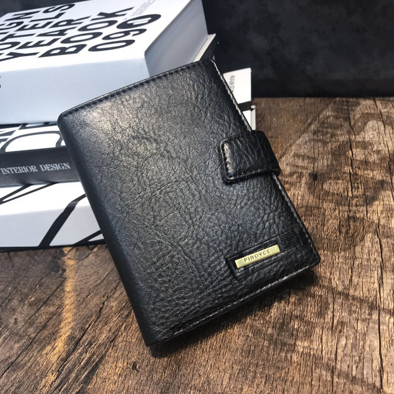 Stílusos férfi pénztárca két színben, öko bőrből