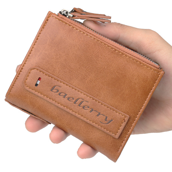 Három színben cipzáras kis férfi pénztárca