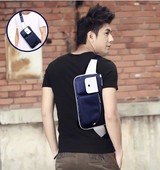 Kis, kényelmes férfi táska zsebekkel, két színben