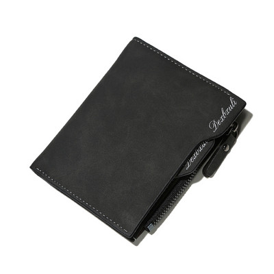 Ανδρικό πορτοφόλι σε τρία χρώματα με φερμουάρ