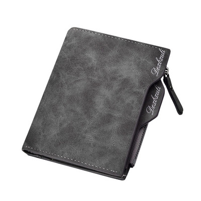 Ανδρικό πορτοφόλι σε τρία χρώματα με φερμουάρ