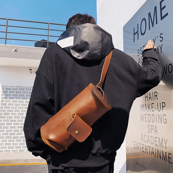 Alkalmi férfi táska zsebbel, két színben