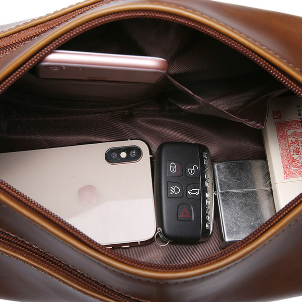 Alkalmi férfi táska zsebbel, két színben