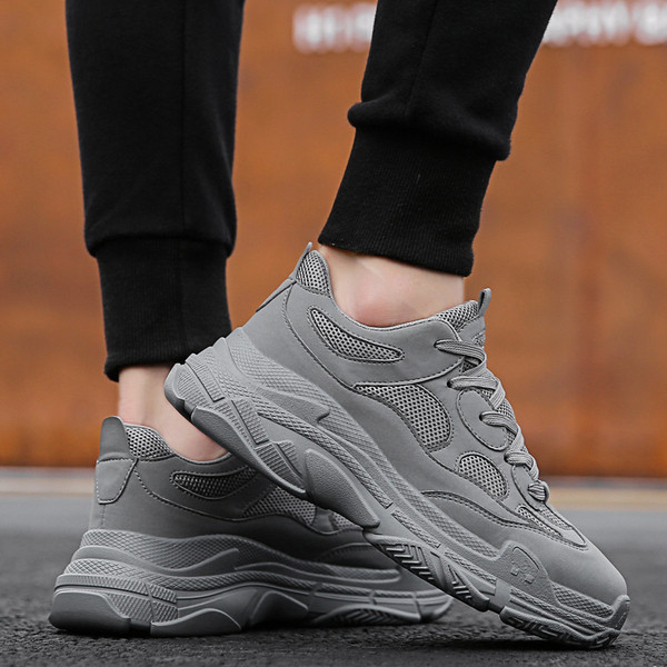 Férfi sportcipő durva talppal, négy színben